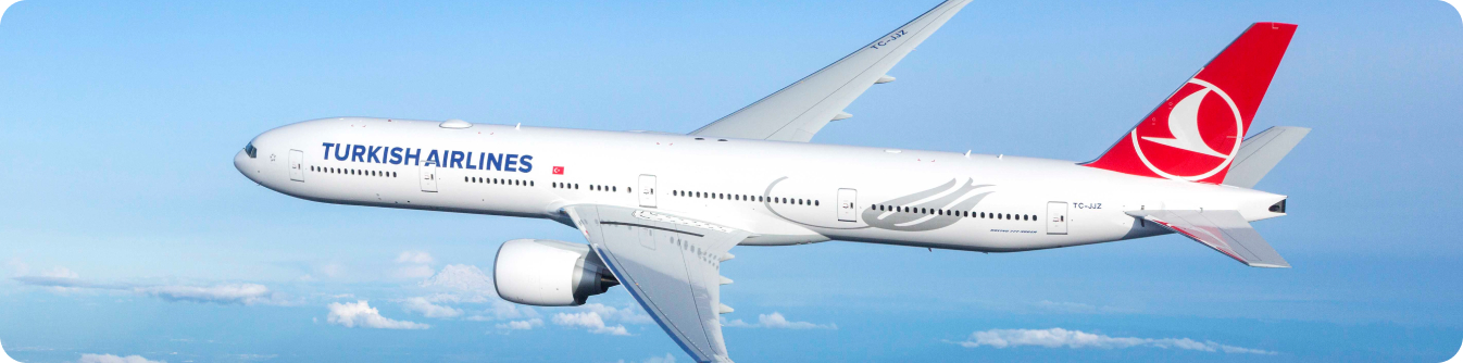 ترکیش ایرلاینز با لوگو قرمز