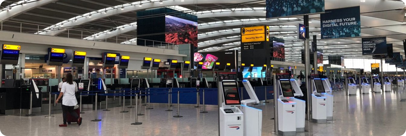 پیدا کردن ترمینال ایرلاین در فرودگاه