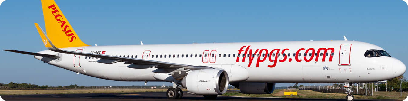 پگاسوس ایرلاینز با لوگو قرمز