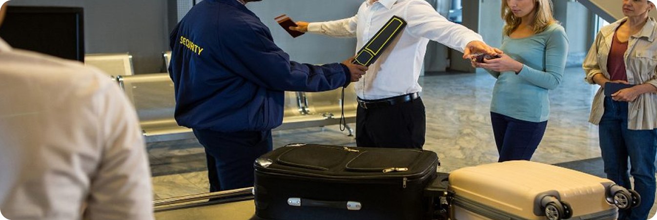 عبور از بخش امنیتی در فرودگاه