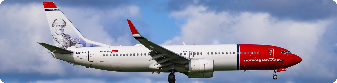 نورویجین ایر با لوگو قرمز