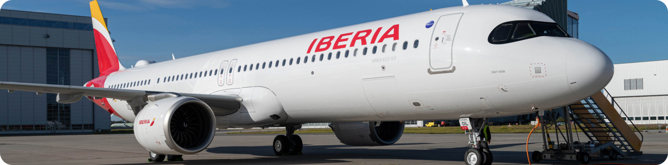 ایبریا ایرلاینز با لوگو قرمز